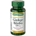 Nature's Bounty Ginkgo Biloba 120mg Pills and Herbal Health Supplement, Helps Enhance Cognitive Function and Memory, Multi-colored, 100 Capsules