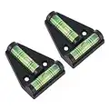 2pcs Mini Spirit Level Shatterproof Waterproof Two Ways Measurement Instrument T-Type Level Bubble Level for RV Furniture Camera