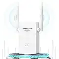 FMCCOM 2023 Latest WiFi Extender Booster Wireless Signal Booster Up to 2600sq.ft WiFi Range Extender Wireless Internet Repeater WiFi Amplifier with Ethernet Port, Easy Setup, Access Point