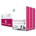 HP Printer Paper 8.5x11 MultiPurpose 20 lb 3 Ream Case 1500 Sheets 96 Bright Made in USA FSC Certified Copy Paper HP Compatible 112530C