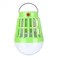 Mosquitoes Killer Lamp, Bugs Zapper Outdoor, Solar Powered Pest Repeller Trap Lamp, Waterproof Photocatalyst UV Light Camping Lantern, Insect Killer Lamp, for Indoor Home, Outdoor, Yard, Garden-Green