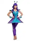 Smiffys Costume de femme extraterrestre Alien-Lady, 51041L, multicolore, L-UK Size 16-18