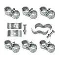 Chain Link Fence PANEL CLAMPS/Galvanized Steel Panel Clamp 1-3/8" (8 Set)/ KENNEL CLAMPS: Chain Link Fence Pipe Panel Frames, Saddle Clamp, Kennel Clamp