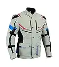 LOVO Chaqueta tricapa de toda estación de moto para hombre (8XL)