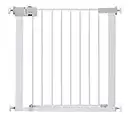 Safety 1st SecureTech Metal Gate, Pressure Fit Safety Gate, Baby Gate for Stairs and Doors, for Widths 73 to 80 cm, extendable up to 136 cm with extensions sold separately, Metal White