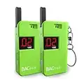 BACtrack Keychain Breathalyzer - Green (2 Pack) | Ultra-Portable Pocket Keyring Alcohol Tester for Personal Use