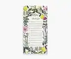 Rifle Paper Co. Herb Garden Market Pad, 8.5" L x 4.25" W, 65 Tear-Off Pages, Features an Attachable Magnet, Warm White Paper Text, Unique Hand-Painted Design