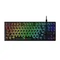 HyperX Alloy Origins Core - Tenkeyless Mechanical Gaming Keyboard, Software Controlled Light & Macro Customization, Compact Form Factor, RGB LED Backlit, Linear HyperX Red Switch