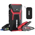 GOOLOO GE2000 2000A Starthilfe Powerbank,Supersafe 12V Auto Batterie Booster,Tragbare Starthilfe mid Intelligentes Starthilfekabel und Eva Schutzhülle,Geeignet für 8 l Benzin und 6 l Diesel