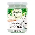 Jardin BiO étic - Huile vierge de coco - bio - Aides culinaires - Certifié AB - Bocal de 200ml