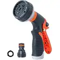 Monbessi Hose Pipe Spray Gun, 8 Adjustable Patterns Garden Hose Spray Gun, Leak-Free Connection Hosepipe Nozzle Gun, Perfect for Watering Garden, Washing Car, Bathing Pet, House Cleaning