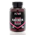 Kiva Black Seed Oil Capsules - Organic, Cold-pressed and RAW (90 Softgels)