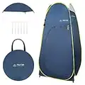 TRATHM Camp Shower Tent Pop Up Changing Tent Privacy Shelter for Portable Toilet & Bathroom (Midnight Blue)