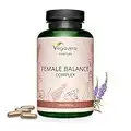 FEMALE BALANCE | 180 capsule | per Squilibrio Ormonale con Agnocasto, Maca, Magnesio, Acido Folico, Vitamine e Minerali | Amenorrea e PMS | Vegan e Senza Additivi | Vegavero®