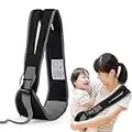 ROUDJER Portable Baby Carrier, Adjustable Ergonomic Baby Strap with Anti-Slip Particles Soft Baby Slings Ideal for Infants and Toddlers less Than 45 Lbs, 5-36 Months (Black)