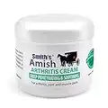 SMITH'S AMISH Arthritis Cream 4 oz jar. Soothing and Cooling, with Botanicals of Arnica, Peppermint, Tea Tree, Rosemary and Eucalyptus