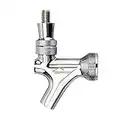 FERRODAY Stainless Steel Core Draft Beer Faucet Polished Brass Beer Faucet for Keg Tap Tower Beer Shank & Kegerator Beer Faucet Classic Beer Dispensing Tap Standard Faucet Tap