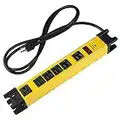Heavy Duty Power Strip Surge Protector, 6 Outlet Industrial Power Strip with 15A, Shop Workshop Garden Metal Power Strip with 6FT Cord 1200 Joules ETL Listed.