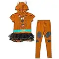 Scooby-Doo Toddler Girls Cosplay Graphic T-Shirt & Leggings Brown 4T
