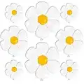 PartyWoo Daisy Balloons, 8 pcs Foil Flower Balloon Different Sizes Pack, Balloons for Daisy Balloon Garland as Party Decorations, Birthday Decorations, Wedding Decorations, Baby Shower Decorations