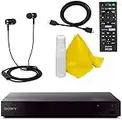 Sony BDP-S6700 4K Upscaling 3D Streaming Blu-Ray Disc Player Built in WiFi - 5 Pack Kit - Remote Control - 5 Pc Cleaning Kit - High Speed HDMI Cable - Xtreme Ear Buds (1 Year Warranty)