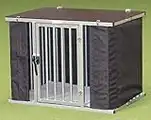 Callieway Faltbare/Klappbare ALU DOGBOX / Hundebox / Transportkäfig klappbar (3XL Super)