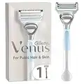 Gillette Venus Women's Razor + 1 Razor Blade Refill with Precision Trimmer, Designed for Pubic Hair and Skin