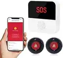 Bouton d'appel d'urgence ChunHee pour Les Personnes âgées Tuya WiFi Smart Sonnerie d'urgence pour Les Personnes âgées Alert System pour Les Patients âgés Handicapés