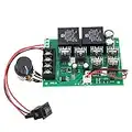 RUIZHI DC Motor Controller, DC 9-50 V 40 A DC Motor Drehzahlregelung Reversible Controller 12 V 24 V 36 V 48 V 2000 W Vorwärts-Rückwärts-Schalter