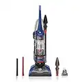 Hoover WindTunnel 2 Whole House Rewind Corded Bagless Upright Vacuum Cleaner with Hepa Media Filtration,UH71250, Blue, 16.1 lbs