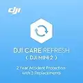 DJI Mini 2 Care Refresh (2 Anni), Garanzia per DJI Mini 2, fino a Tre Sostituzioni Entro 24 Mesi, Supporto Rapido, Copertura Contro gli Incidenti e i Danni Causati dall'Acqua, Attivato Entro 48 Ore