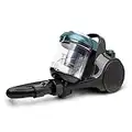 Aspirateur sans Sac Multicyclonique traineau HKoenig STC56 Ergonomique, Classe énergétique AAA, Filtre HEPA12, Silencieux, Puissant, Inclus Brosse, suceur Plat 2 en 1, Brosse Tissu d'ameublement