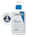 CeraVe Lait Crème Hydratante pour Corps & Visage 24h Nourrissante à l'Acide Hyaluronique pour Peaux Sèches à Très Sèches, 236 ml