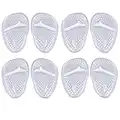 4 Pairs Heels Cushion Pads, Gel Insoles Foot Pain Relief Pads Anti-slip Forefoot Cushion Pads Gel Ball of Foot Cushions High Heel Gel Pads Insoles Metatarsal Pads Gel Cushion Inserts for High Heels