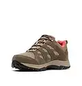 Columbia REDMOND III WATERPROOF, Zapatillas de Senderismo y Trekking para Mujer, Marrón (Pebble/Red Coral), 39 EU