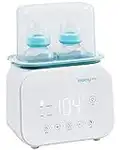 MOMYEASY Baby Bottle Warmer, Fast Bottle Warmer 7-in-1 Food Heater&Defrost with LCD Display, Baby Breast Milk Formula Warmer with 24H Temperature Control