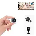 aobo Spy Camera,2023 4K HD Mini WiFi Wireless Hidden Camera Smallest Security Cameras with App Mini Nanny Cam Night Vision Motion Activated Alerts Secret Surveillance Cameras for Indoor/Home