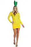 Tipsy Elves Pineapple Halloween Costume Dress: Medium