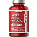 Apple Cider Vinegar Capsules 1800mg | High Strength ACV | 180 Capsules (Not Tablets) | by Horbaach