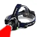 AuKvi Red Light Headlamp,3 Mode Red LED headlamp,Zoomable Red headlamp,Adjustable Focus Red LED Headlight For Astronomy, Aviation, Night Observation,etc