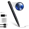 Dvdresged Camera Pen, 64GB Mini Spy Camera Pen 1080P with Motion Detection, Mini Hidden Camera Pen with Audio Recording for Meeting & Study