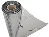 Vapour Barrier and Waterproof Thermal Insulation Aluminium Foil Membrane - Suitable for use in Walls, Floors and Roofs - 1.5m x 50m (75 SQ/M) - 110 G/SM - Single Roll - Free Next Day UK Delivery - Large Discounts Available on Multi Pack