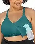 Kindred Bravely Sublime Hands Free Pumping & Nursing Sports Bra, Teal, M