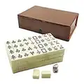 144 Piezas Mini Mahjong Set con Caja Tradicional Chino Mah Jongg Set para el hogar o el Viaje Ligero Portátil Fiesta Familiar Amigos Reunión Juego Mahjong