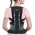 Omples Posture Corrector for Women and Men Back Brace Straightener Shoulder Upright Support Trainer for Body Correction and Neck Pain Relief, Large (waist 39-41 inch), Patent Pending