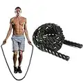 Weighted Skipping Rope, Battle Ropes, Heavy Jump Rope for Men Fitness Exercise, Adult Strength Boxing Training