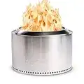 Solo Stove Yukon 2.0, Smokeless Fire Pit | Portable Wood Burning Fireplace with Removable Ash Pan, Large Outdoor Firepit - Stainless Steel, H: 17 in x Dia: 27 in, 38 lbs