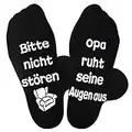 Jeasona Socken Anti-Rutsch Herren 43-46 Geschenke Vatertag für Opa zum Geburtstag von Enkel Enkelin Weihnachten für Opa von Enkelkinder