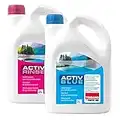 Thetford Activ Blue & Aktiv Rinse - Aditivo para inodoros (2 litros), disponible con papel higiénico (Blue + Rinse)