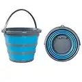 BRAMBLE Seau Pliable, Seau de Nettoyage Ménager, 10L - Voyage, Voitures, Camping, Camping-Car, Randonnée, Pêche - Compact, Gain de Place & Solide